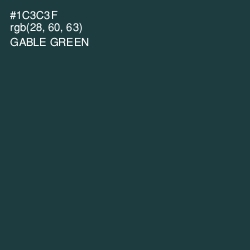 #1C3C3F - Gable Green Color Image